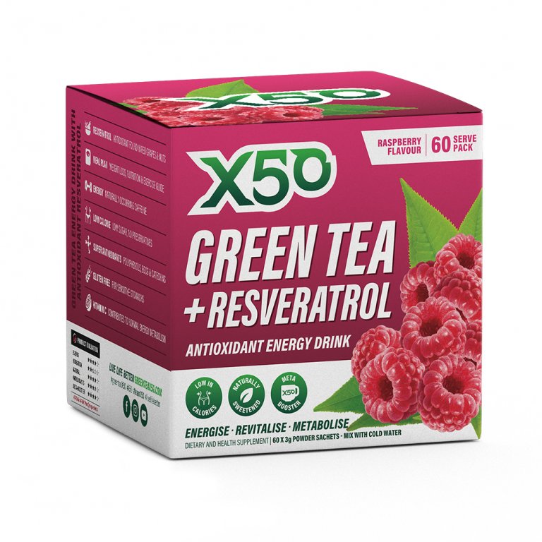 Green Tea X50 Raspberry 60 Serves